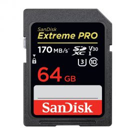 כרטיס זיכרון SanDisk Extreme Pro MicroSDHC MicroSDXC + Adapter 64GB